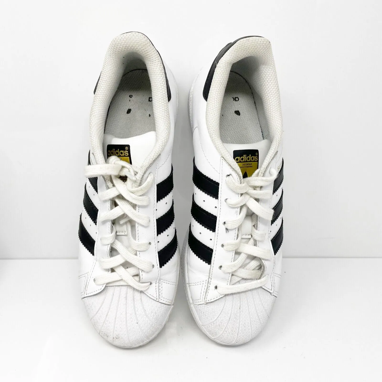 Adidas Boys Superstar C77154 White Casual Shoes Sneakers Size 6.5