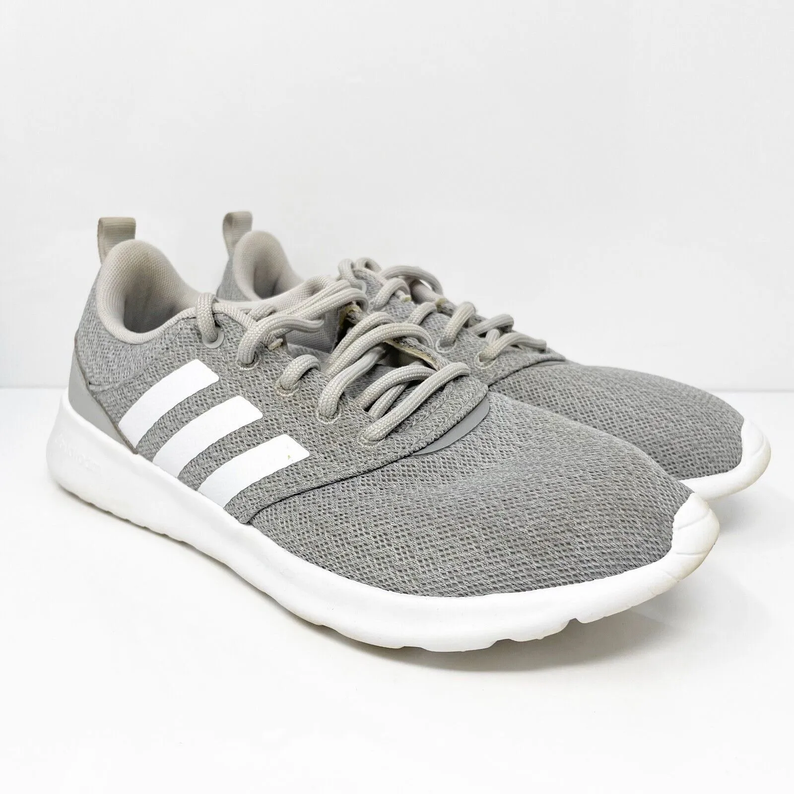 Adidas Womens QT Racer 2.0 FY8312 Gray Running Shoes Sneakers Size 8.5