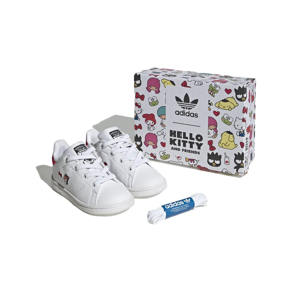 Adidas X Hello Kitty Stan Smith EL Infant Sneakers Cloud White / Core Black / Vivid Red HQ1899