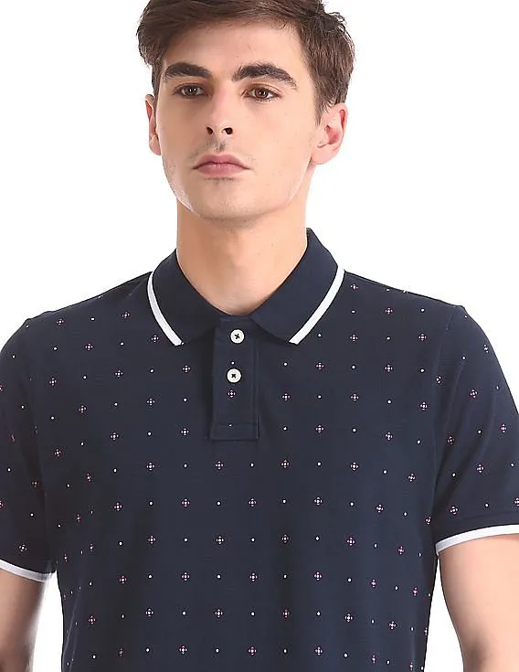 Aeropostale Printed Pique Polo Shirt