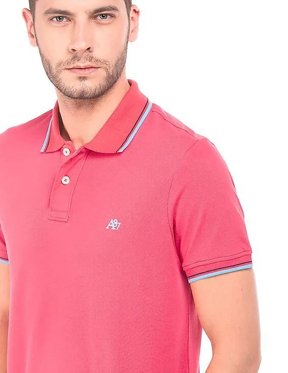 Aeropostale Tipped Pique Polo Shirt