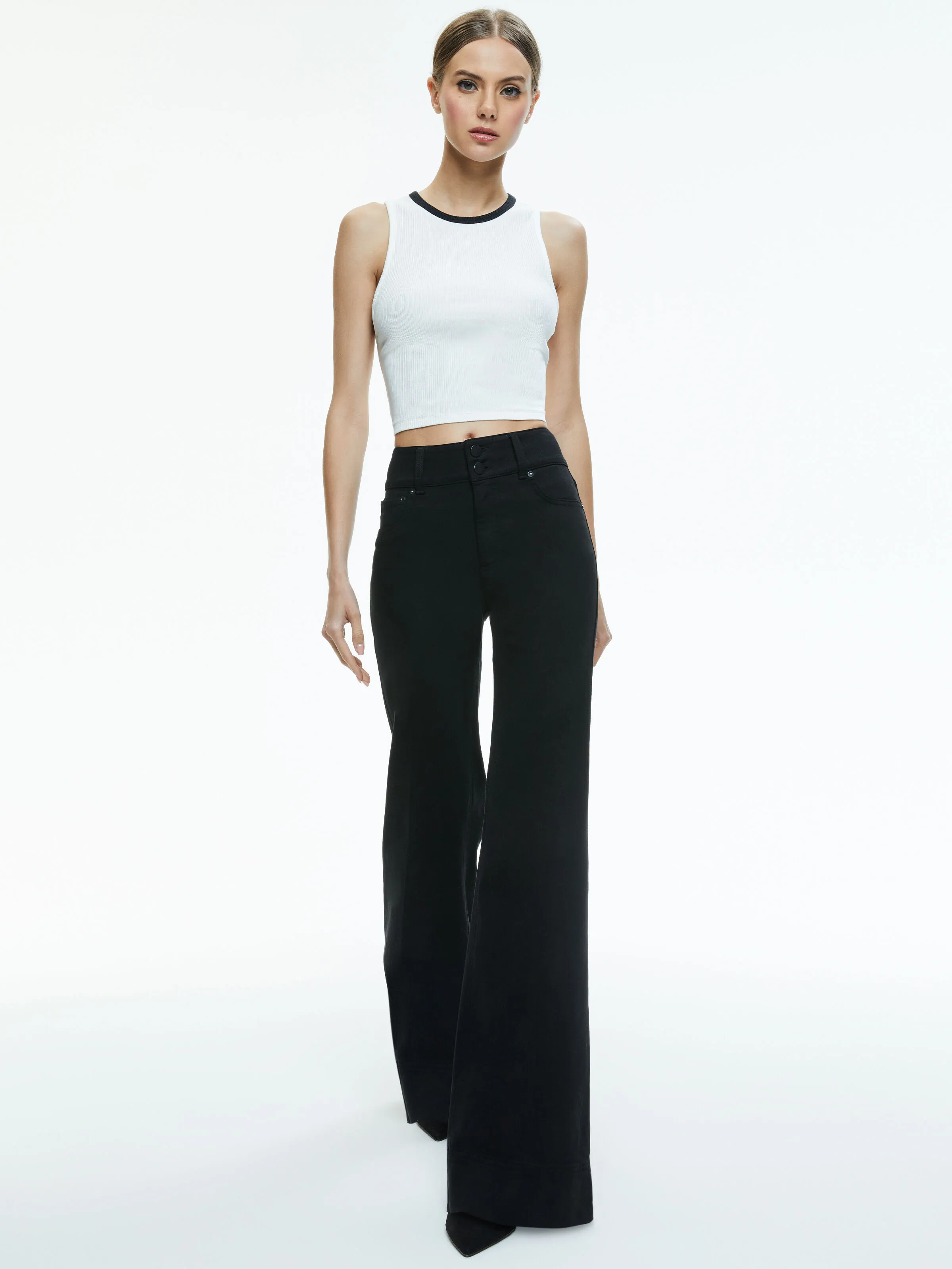 ANDRE FITTED CROPPED TANK