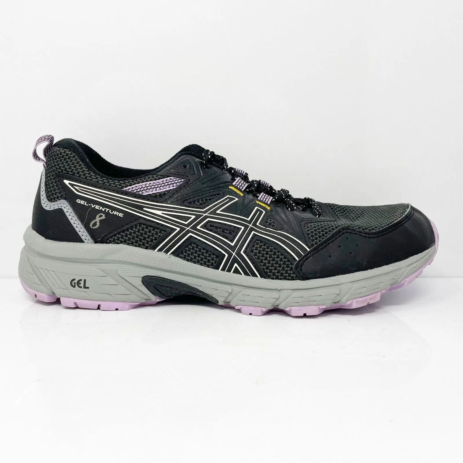 Asics Womens Gel Venture 8 1012A706 Black Running Shoes Sneakers Size 9 W