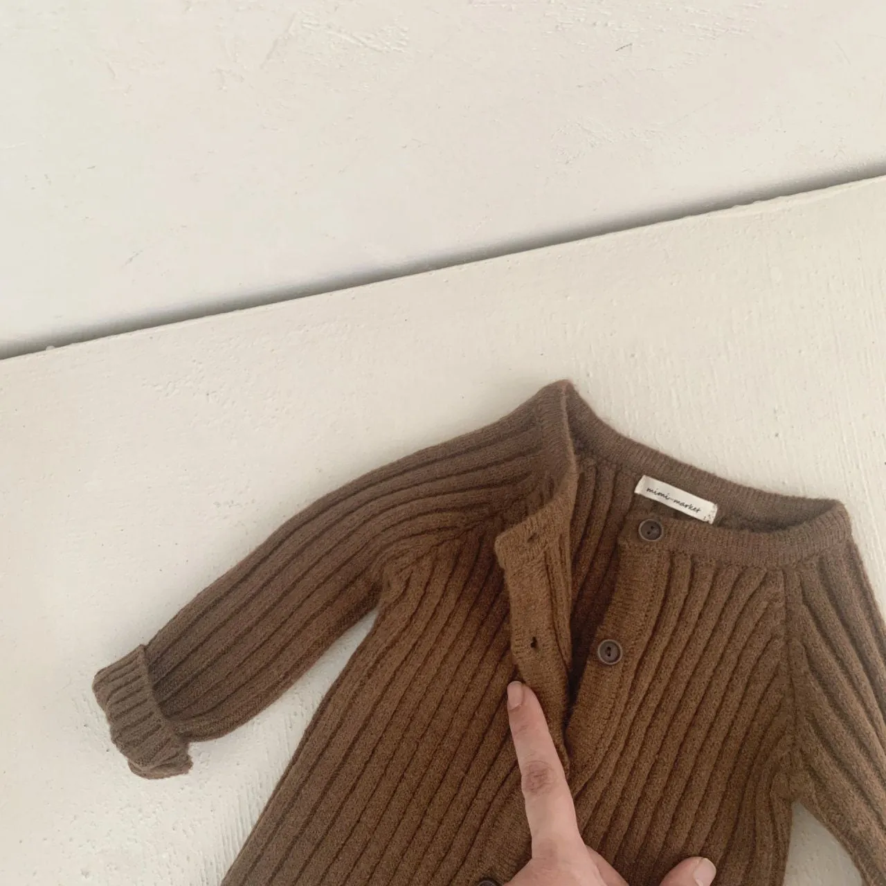 Baby Rib-Knit Cardigan (8-24m) - 3colors