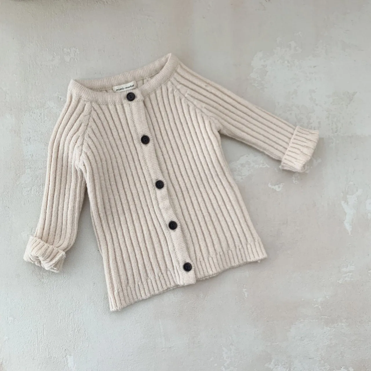 Baby Rib-Knit Cardigan (8-24m) - 3colors