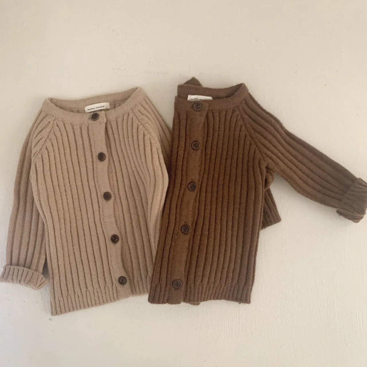 Baby Rib-Knit Cardigan (8-24m) - 3colors