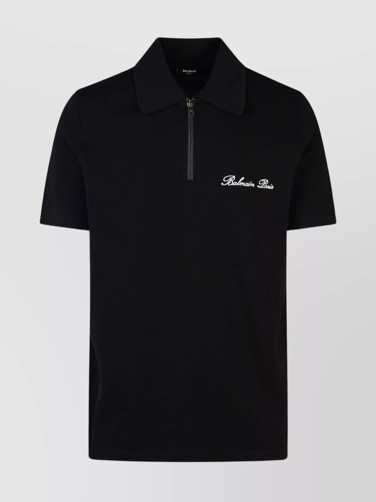 Balmain   'signature' cotton polo shirt