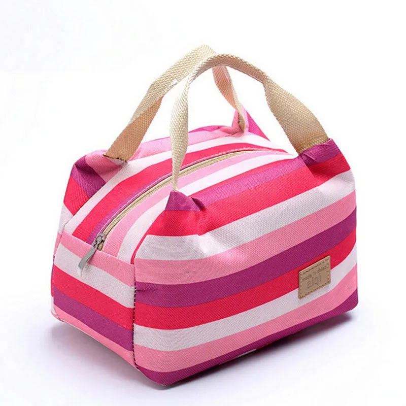 Beautiful Lunch Bag & Picnic Insulated Food Storage Zipper Box Tote Bento Pouch Lunch Bag bolsa termica Smile