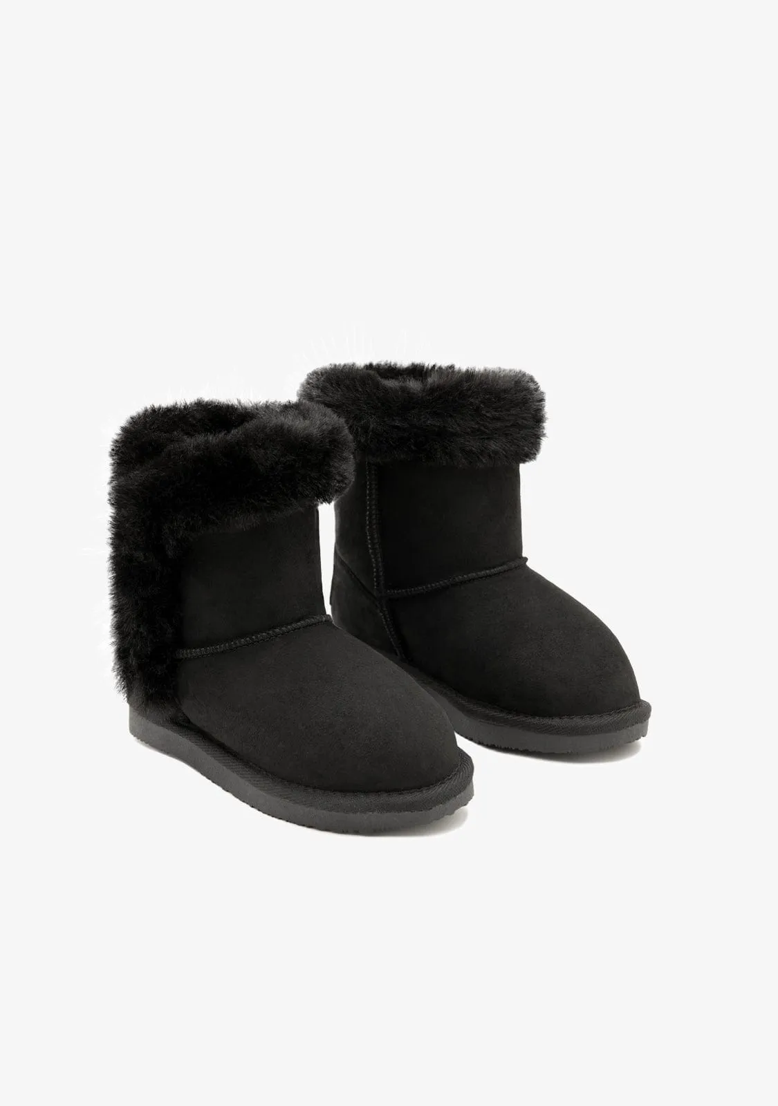 Black Fur Water Repellent Australian Boots