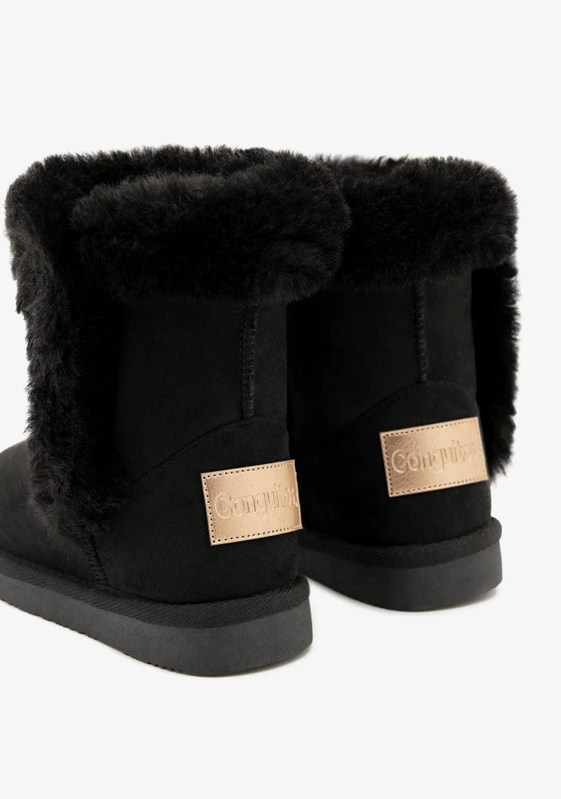 Black Fur Water Repellent Australian Boots