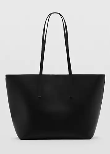 Black Maribel Tote Bag by Mango | Look Again