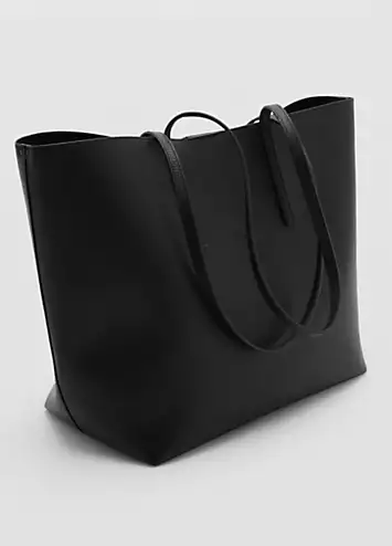 Black Maribel Tote Bag by Mango | Look Again