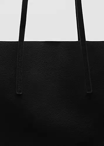 Black Maribel Tote Bag by Mango | Look Again