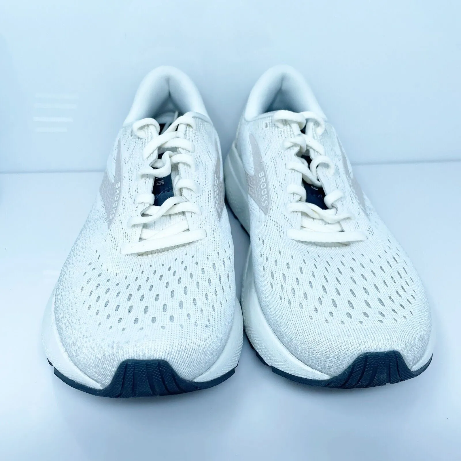 Brooks Mens Ghost 16 1104181D164 White Running Shoes Sneakers Size 7 D