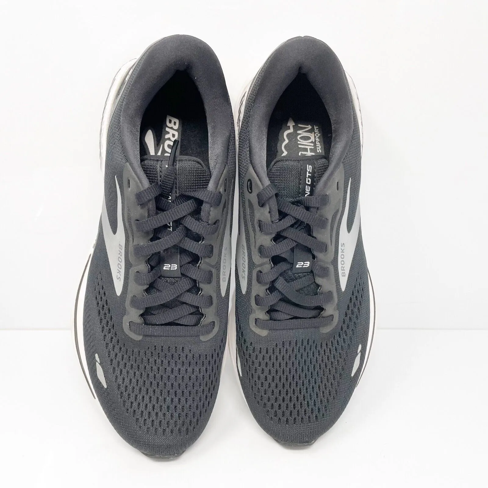 Brooks Womens Adrenaline GTS 23 1203811B004 Black Running Shoes Sneakers Sz 8 B