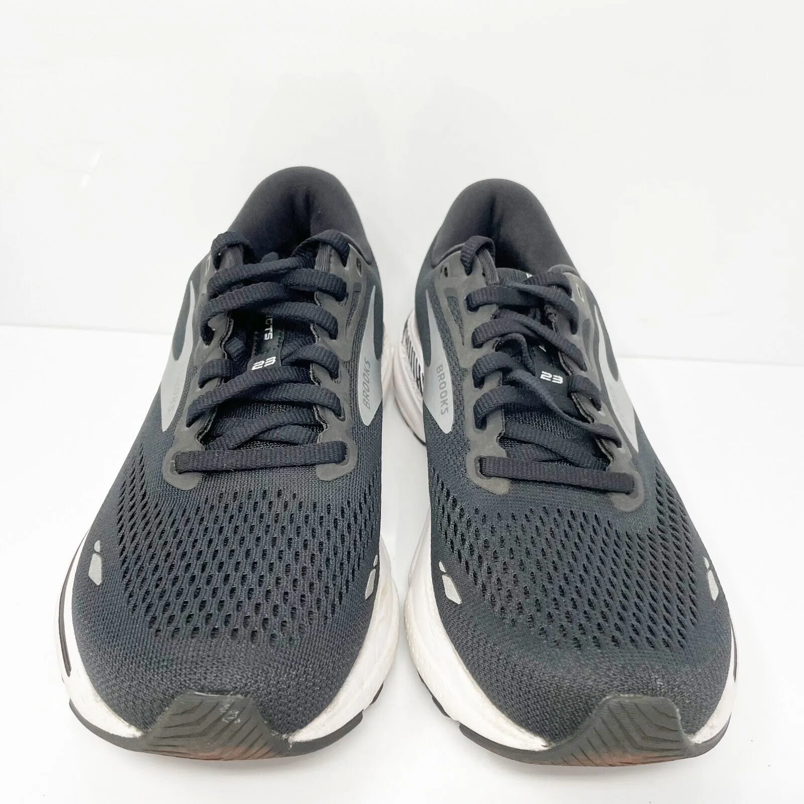 Brooks Womens Adrenaline GTS 23 1203811B004 Black Running Shoes Sneakers Sz 8 B