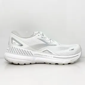 Brooks Womens Adrenaline GTS 23 1203811B104 White Running Shoes Sneakers Sz 5 B