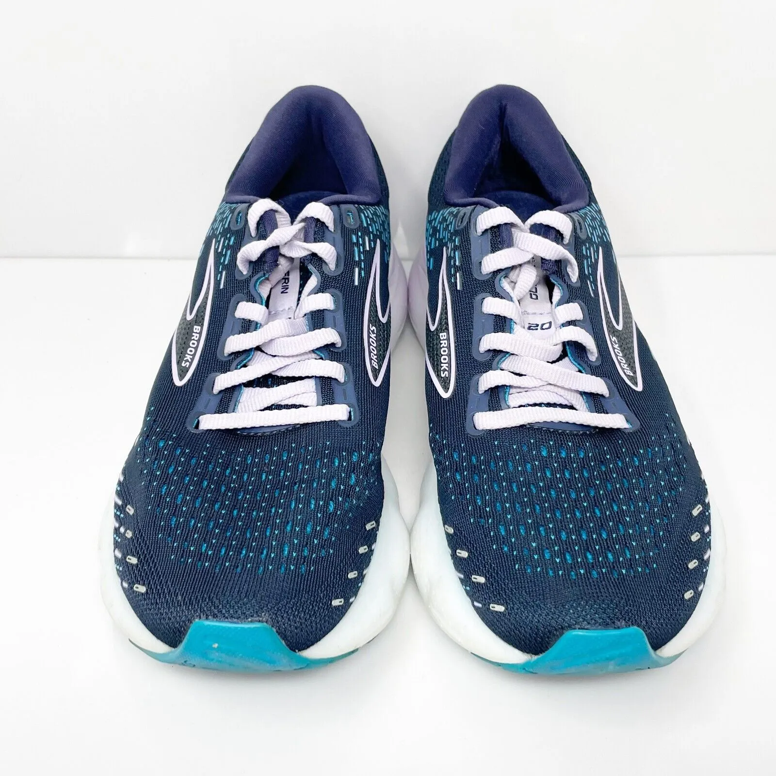 Brooks Womens Glycerin 20 1203691B499 Blue Running Shoes Sneakers Size 8.5 B