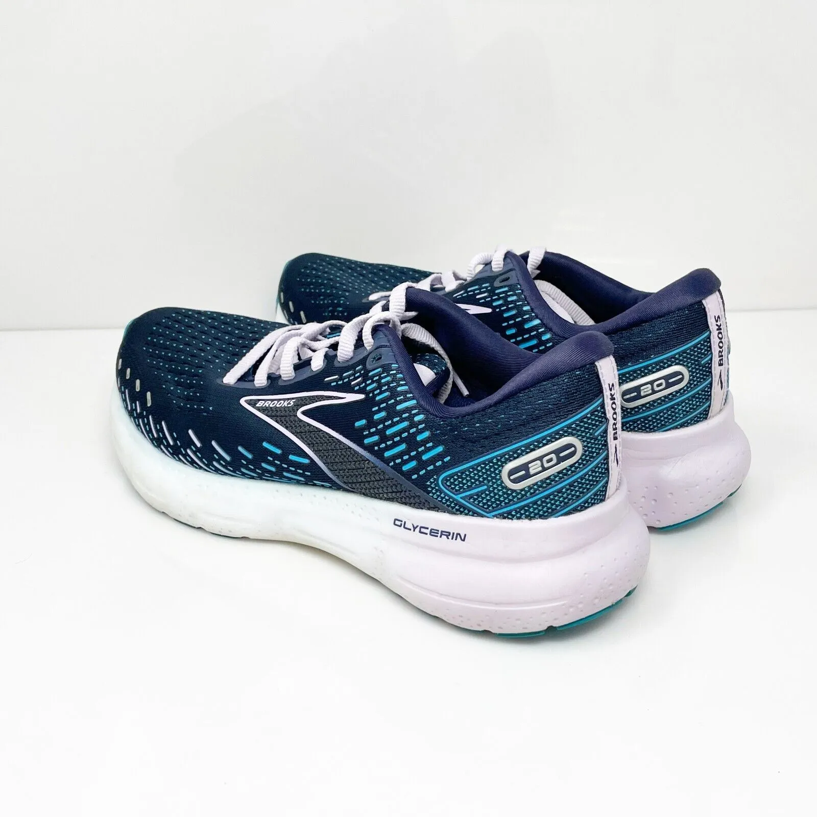 Brooks Womens Glycerin 20 1203691B499 Blue Running Shoes Sneakers Size 8.5 B