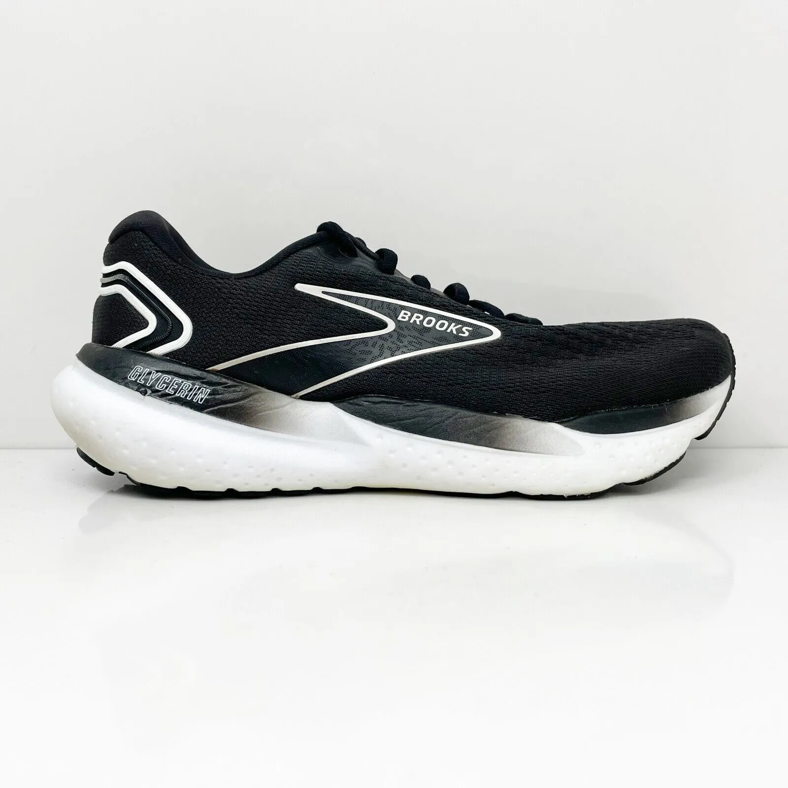 Brooks Womens Glycerin 21 1204081D090 Black Running Shoes Sneakers Size 8.5 D