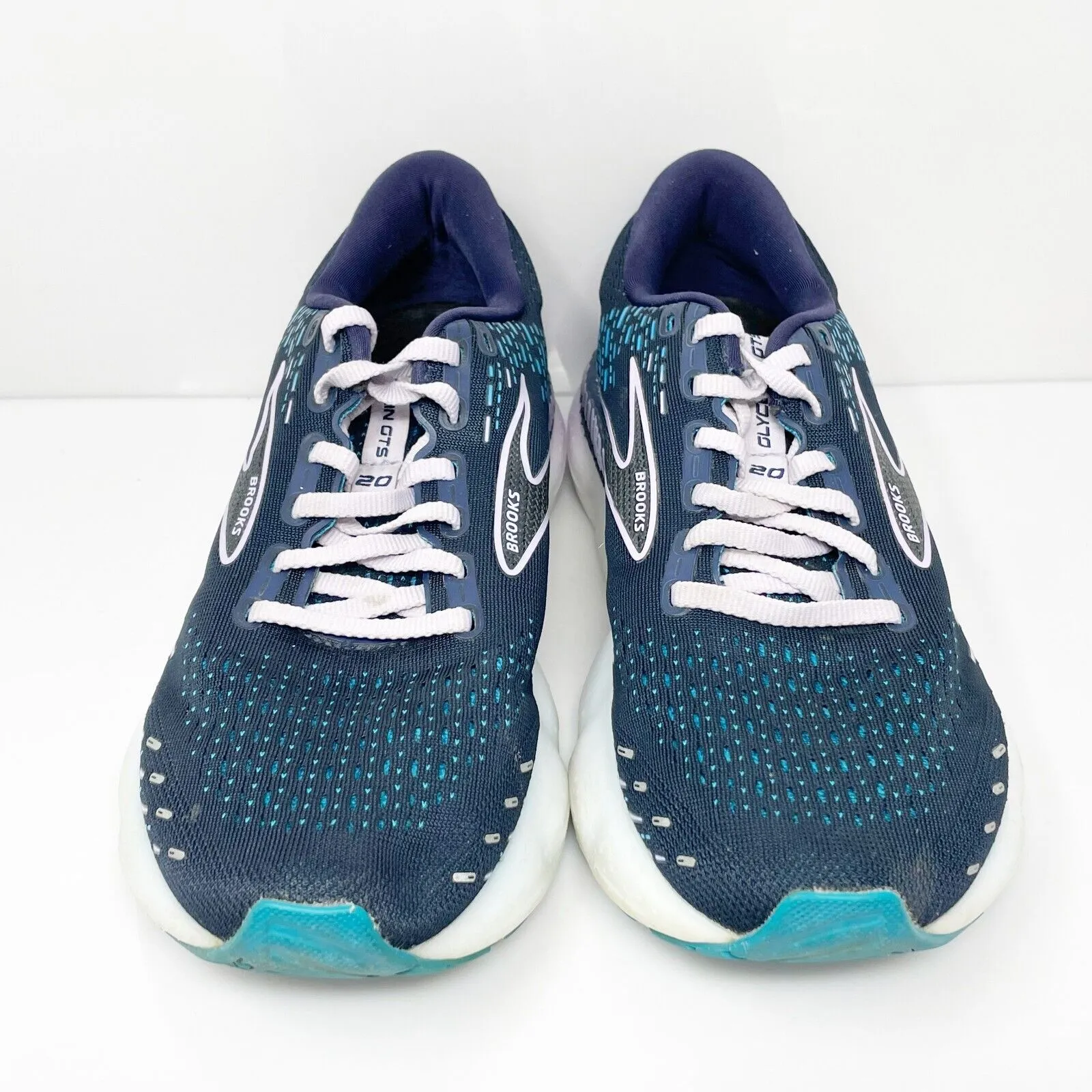 Brooks Womens Glycerin GTS 20 1203701B499 Blue Running Shoes Sneakers Size 9 B