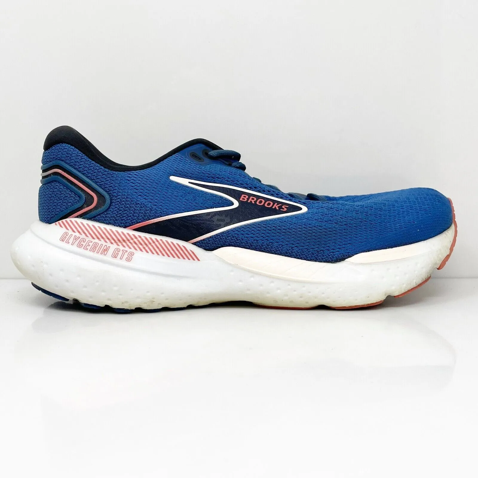 Brooks Womens Glycerin GTS 21 1204091D496 Blue Running Shoes Sneakers Size 9.5 D