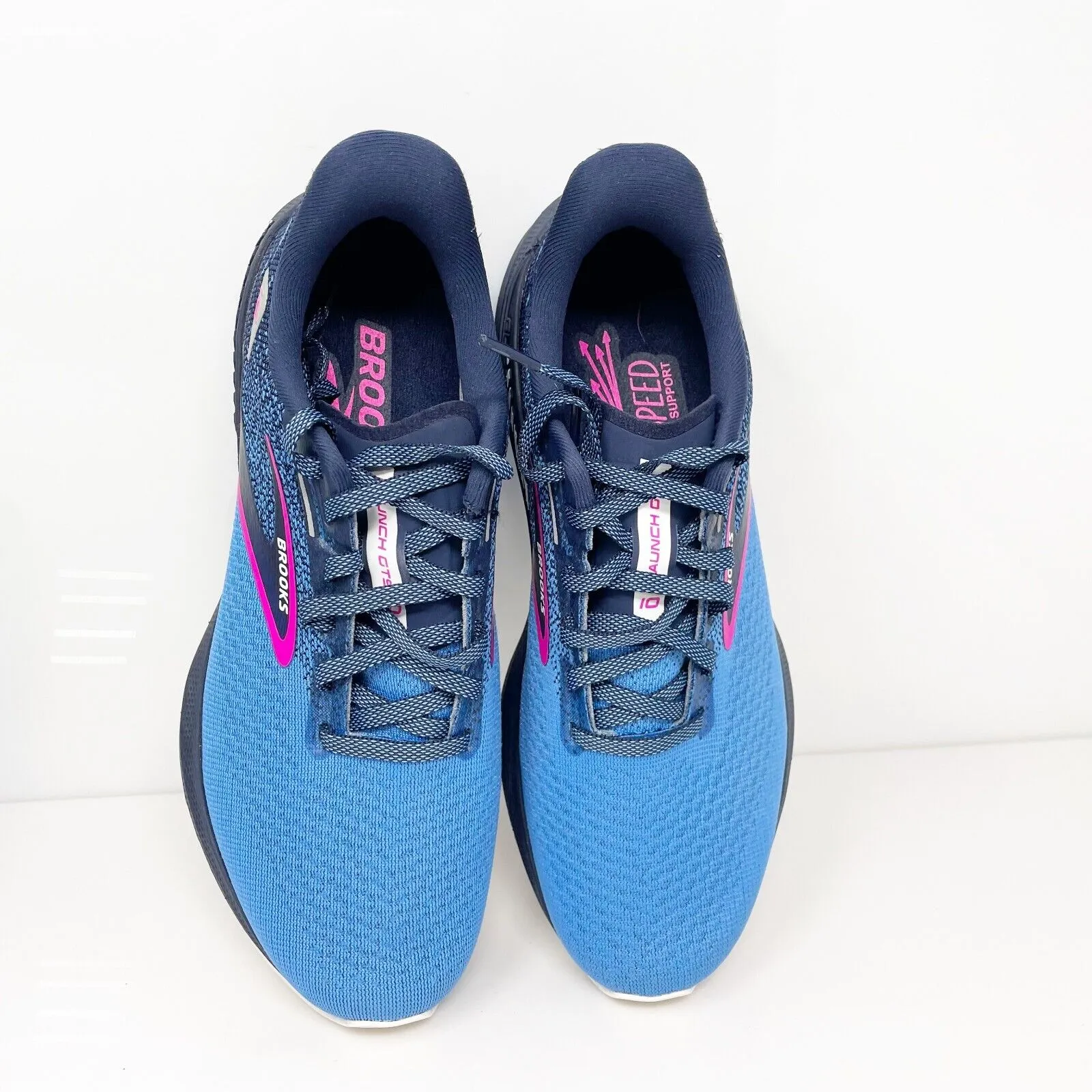 Brooks Womens Launch GTS 10 1203991B441 Blue Running Shoes Sneakers Size 7.5 B