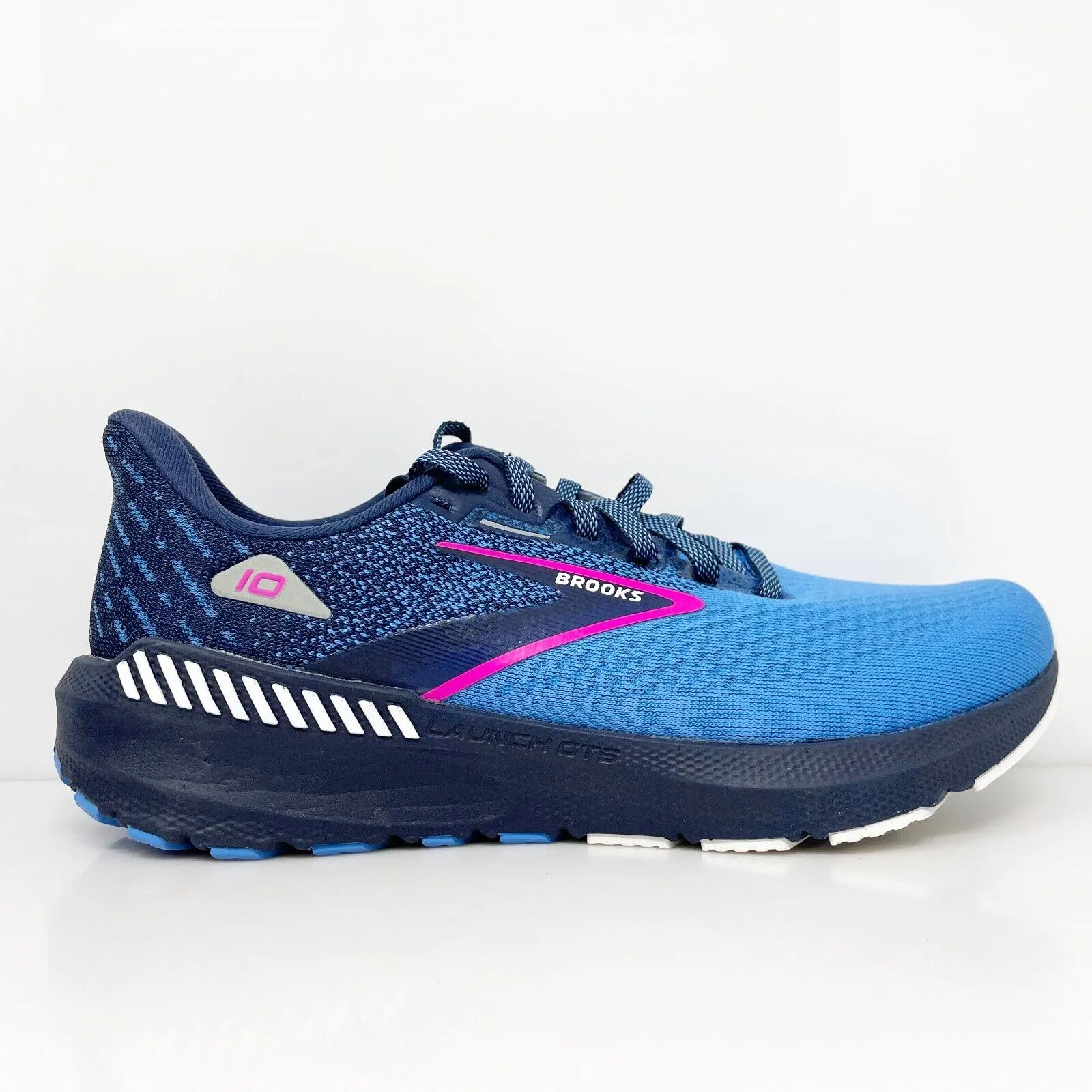 Brooks Womens Launch GTS 10 1203991B441 Blue Running Shoes Sneakers Size 7.5 B