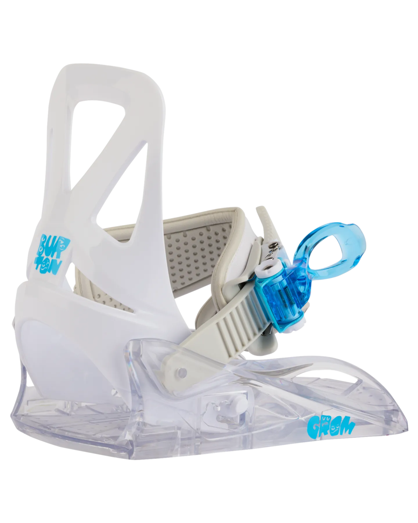 Burton Kids' Grom Disc Snowboard Bindings - White | Shop Snowboard Bindings at Trojan Wake Ski Snow & Snow Skiers Wareho