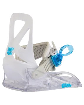 Burton Kids' Grom Disc Snowboard Bindings - White | Shop Snowboard Bindings at Trojan Wake Ski Snow & Snow Skiers Wareho