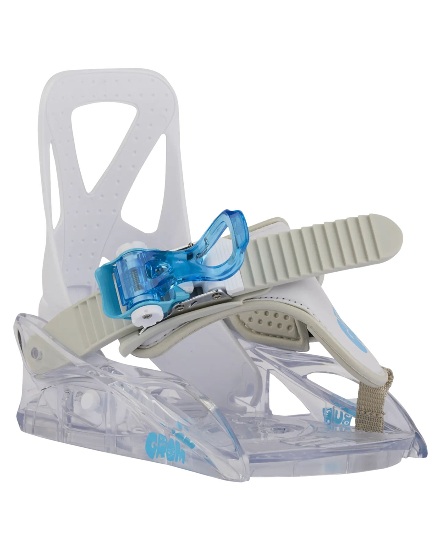 Burton Kids' Mini Grom Disc Snowboard Bindings - White | Shop Snowboard Bindings at Trojan Wake Ski Snow & Snow Skiers W