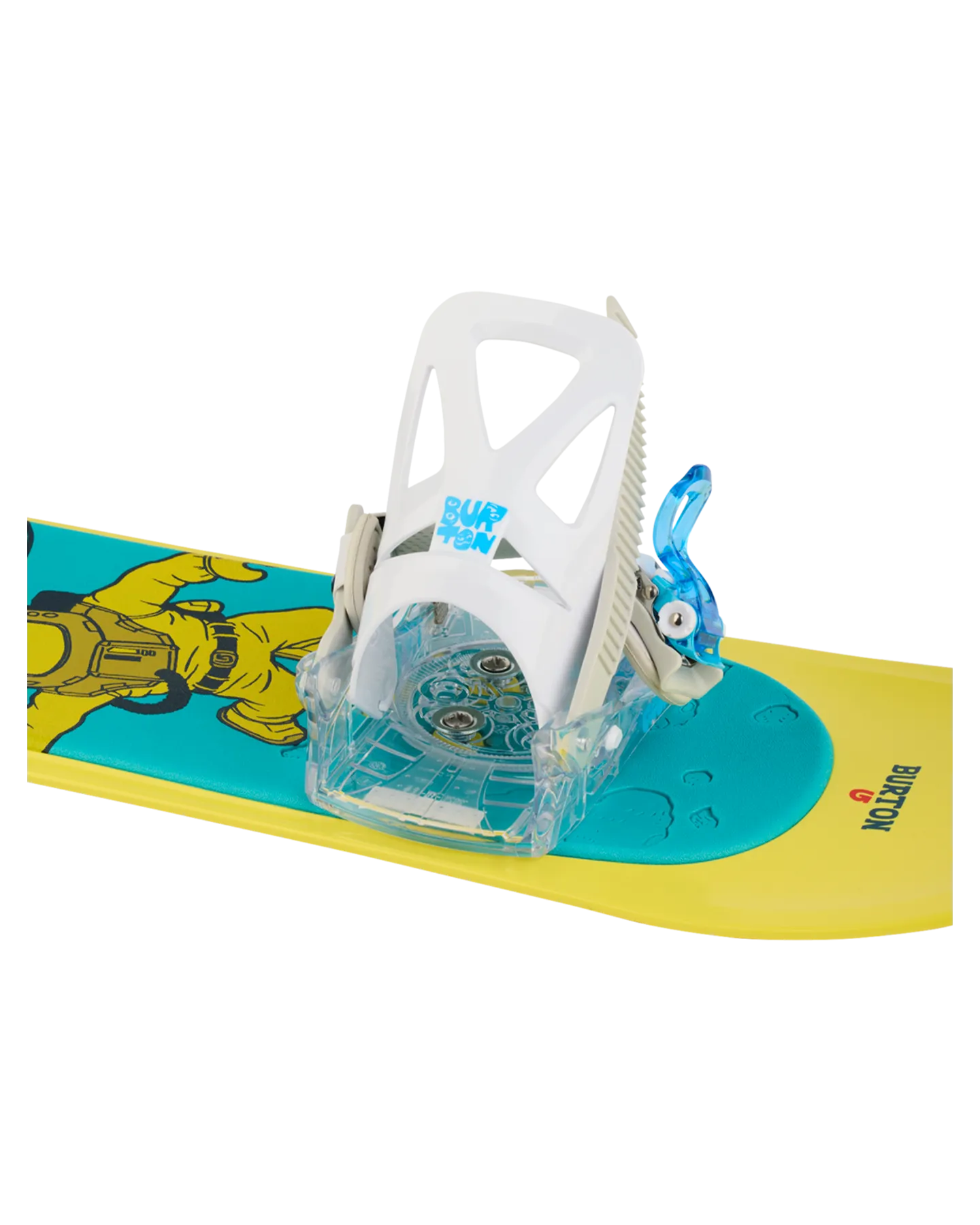 Burton Kids' Mini Grom Disc Snowboard Bindings - White | Shop Snowboard Bindings at Trojan Wake Ski Snow & Snow Skiers W