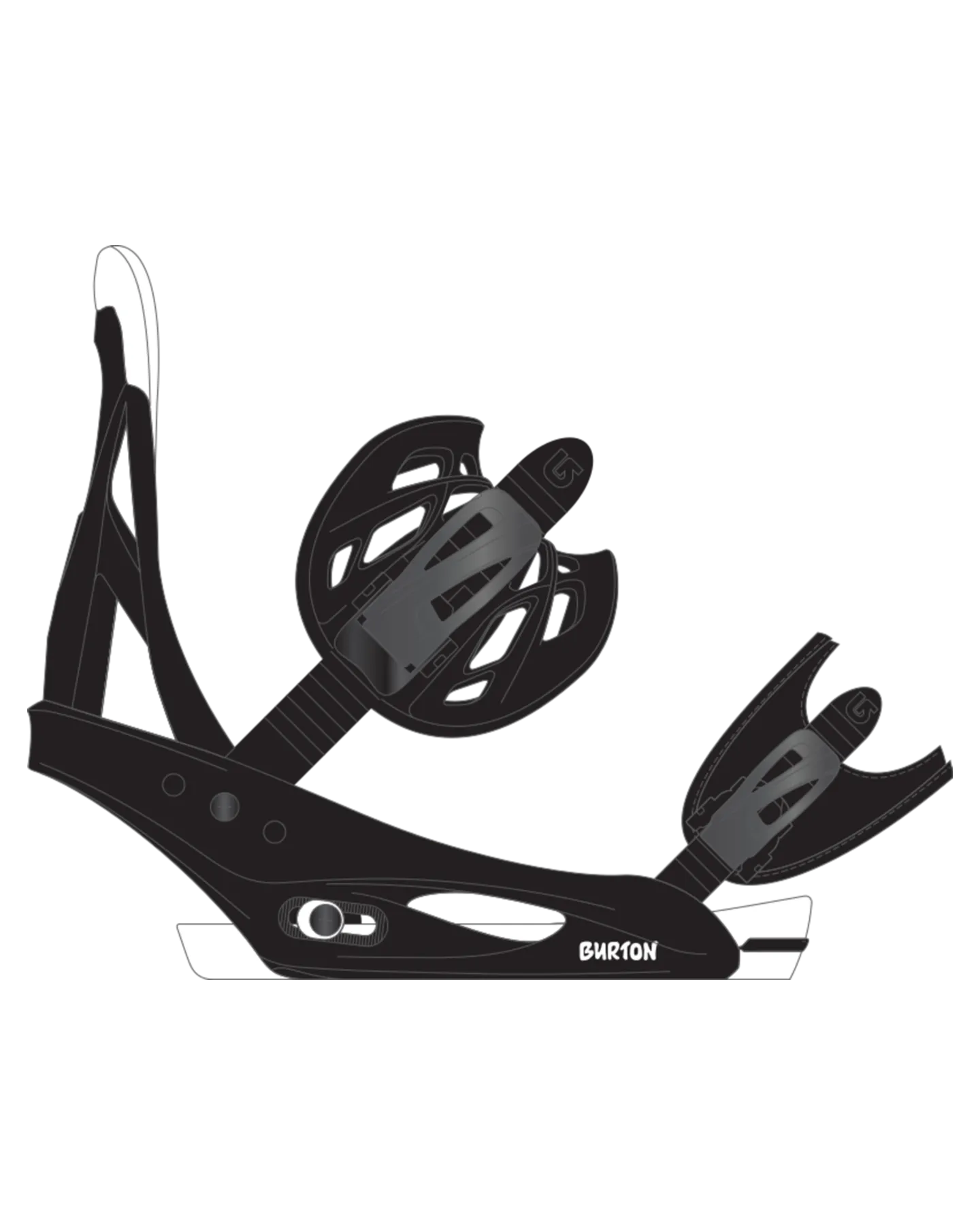 Burton Kids' Smalls Re:Flex Snowboard Bindings - Black | Shop Snowboard Bindings at Trojan Wake Ski Snow & Snow Skiers W