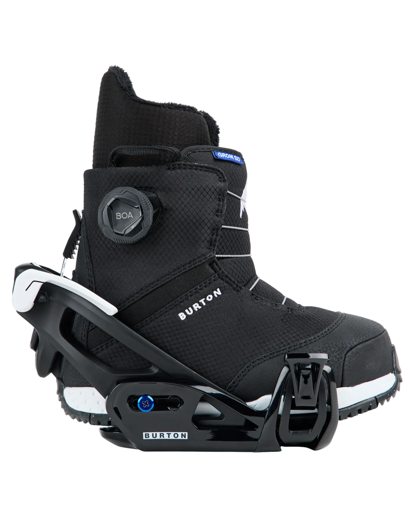 Burton Kids' Step On Grom Snowboard Bindings - Black | Shop Snowboard Bindings at Trojan Wake Ski Snow & Snow Skiers War