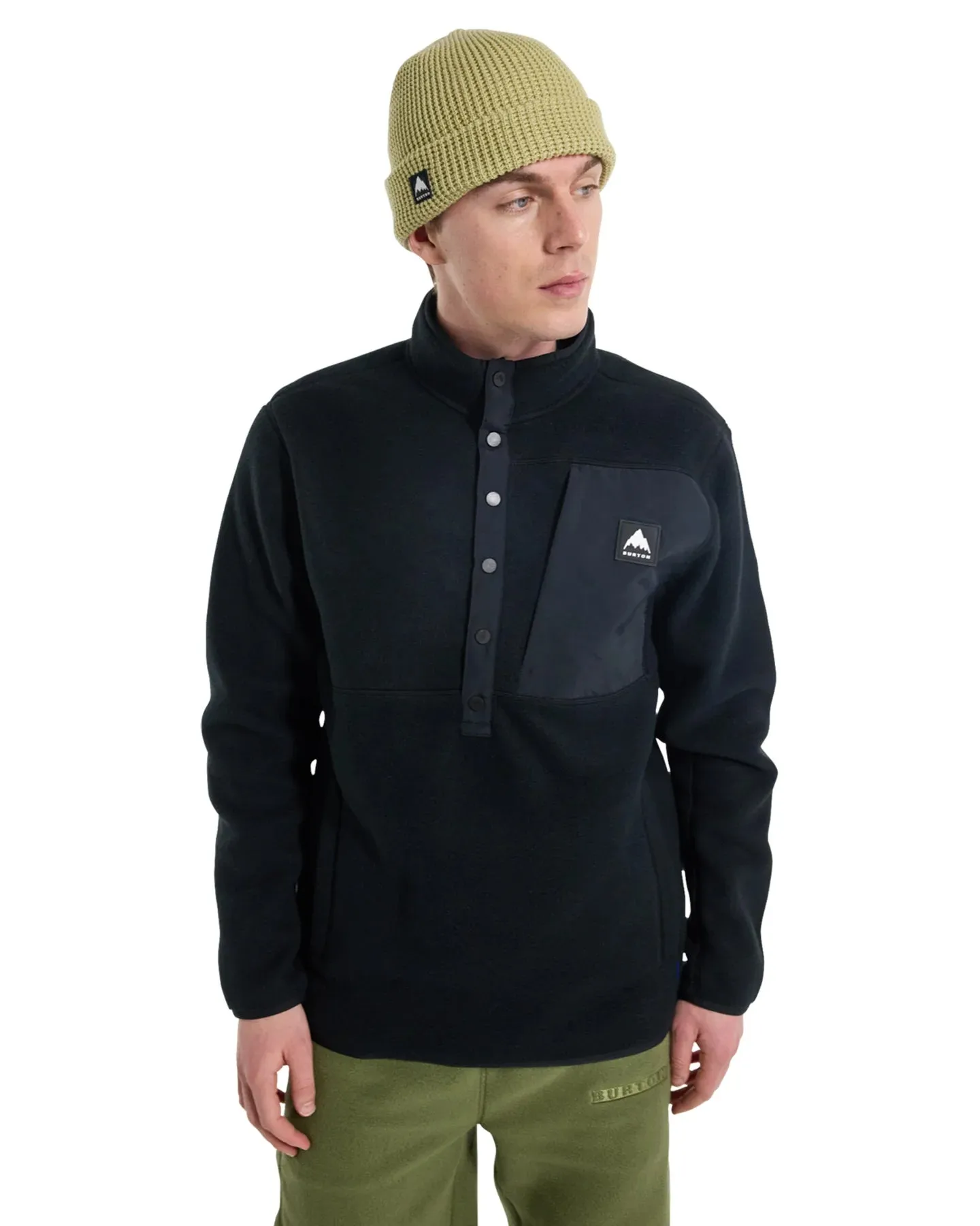 Burton Men's Cinder Fleece Pullover - True Black