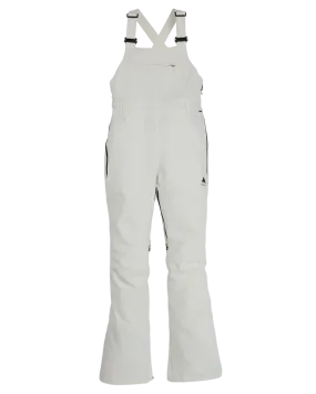 Burton Women's Avalon Stretch 2L Bib Snow Pants - Stout White | Shop Snow Pants & Suits at Trojan Wake Ski Snow & Sn