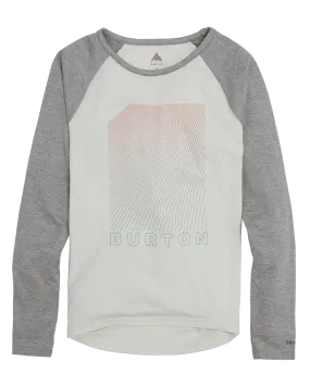 Burton Women's Burton Roadie Base Layer Tech T-Shirt - Stout White/Gray Heather | Shop Long Johns at Trojan Wake Ski Snow &a