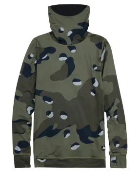 Burton Women's Midweight Base Layer Long Neck Shirt - Forest Moss Cookie Camo | Shop Long Johns at Trojan Wake Ski Snow &