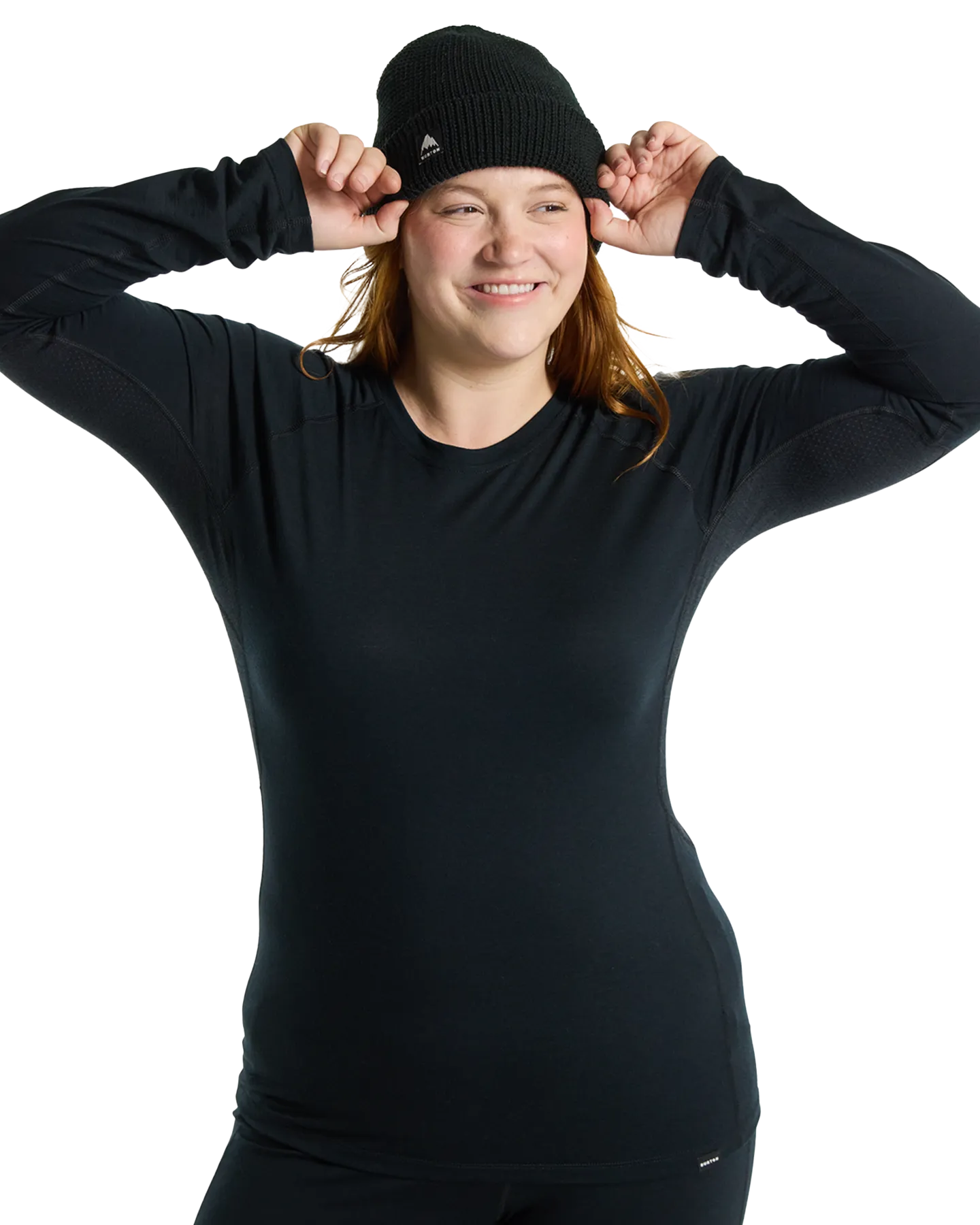 Burton Women's Phayse Merino Base Layer Crewneck - True Black | Shop Shirts & Tops at Trojan Wake Ski Snow & Snow Sk