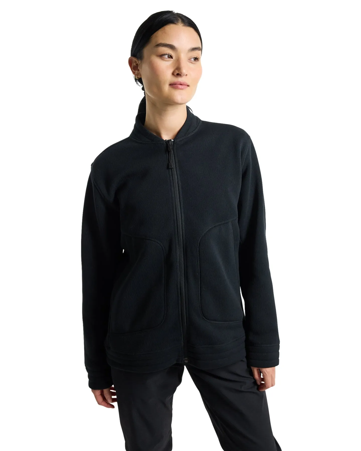 Burton Women's Runin Fleece Full-Zip - True Black