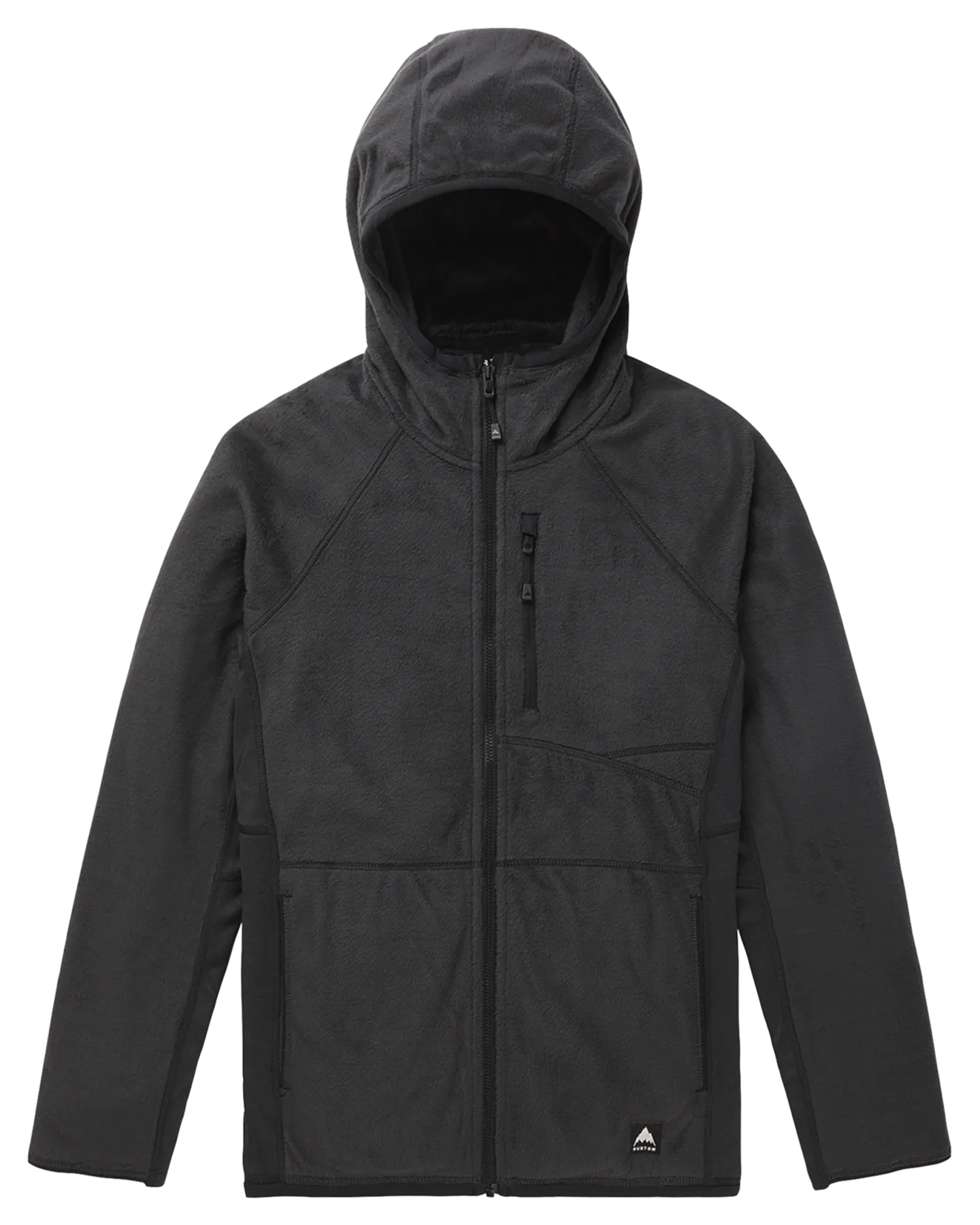 Burton Women's Stockrun Warmest Hooded Full-Zip Fleece - True Black | Shop Clothing at Trojan Wake Ski Snow & Snow Skier