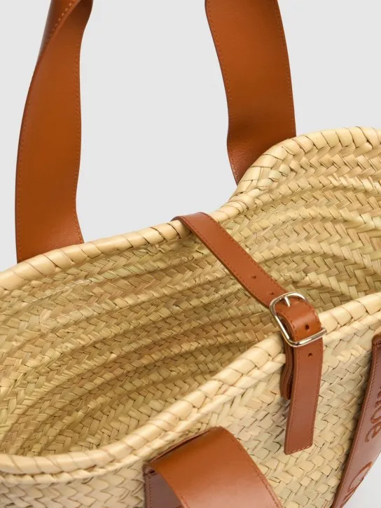 Chloé   Midi Sense raffia tote bag 