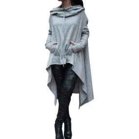 Cloak Style Pullover Hoodie