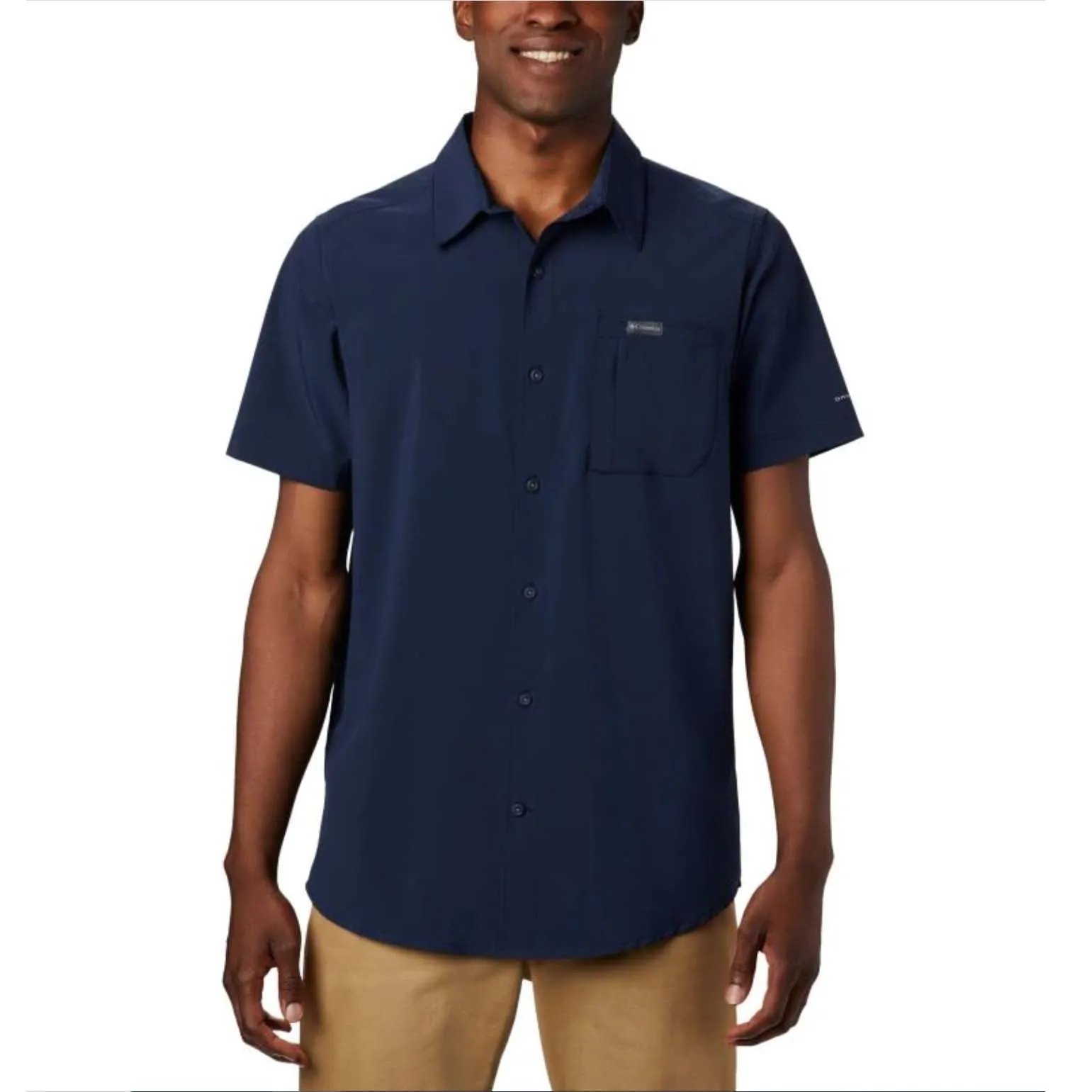 Columbia Mens Triple Canyon Short Sleeve Solid Shirt