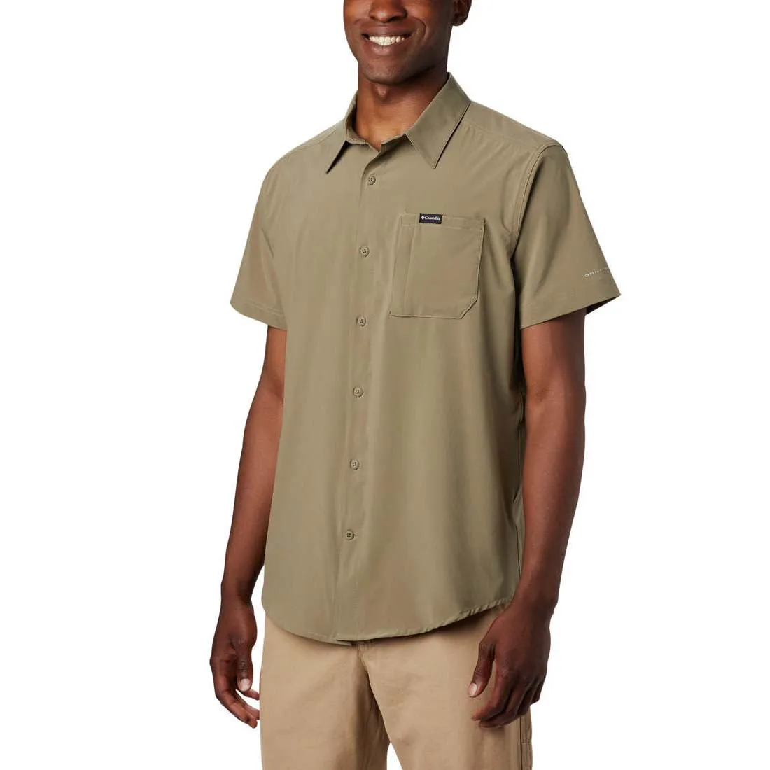 Columbia Mens Triple Canyon Short Sleeve Solid Shirt