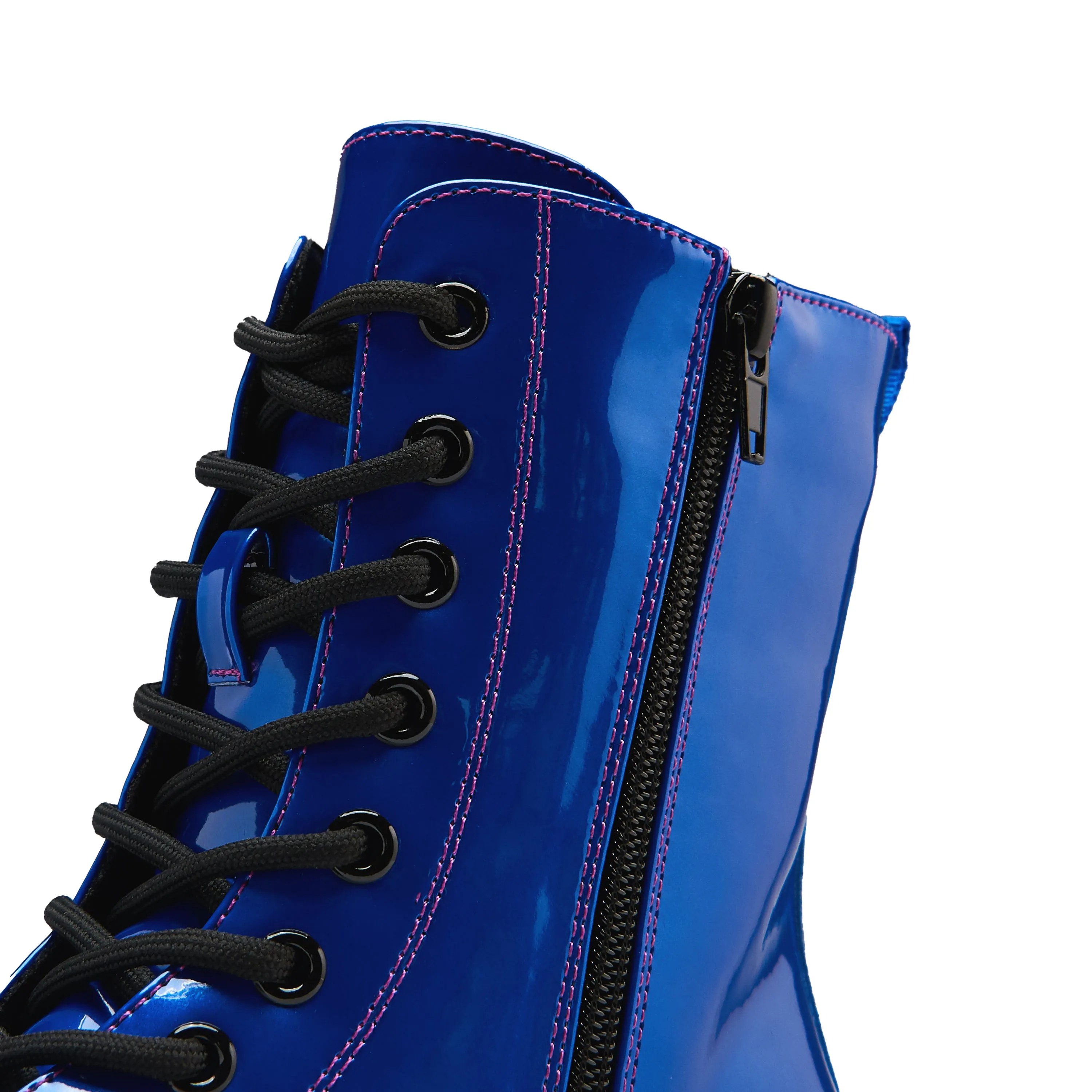 Deathwatch Trident Platform Boots - Cobalt Blue