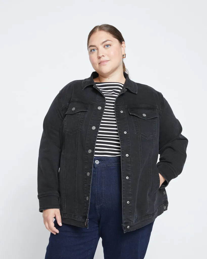 Denim Chore Jacket - Broken Black