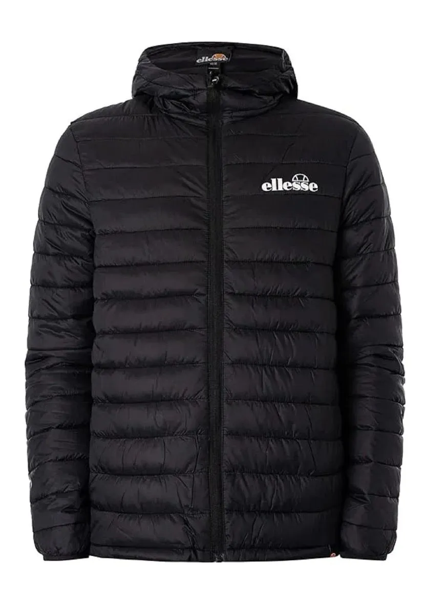 Ellesse Hooded Mazzini Padded Puffer Jacket Black