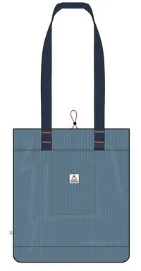 Evergreen Recycled Cord Tote Bag - Stone Blue