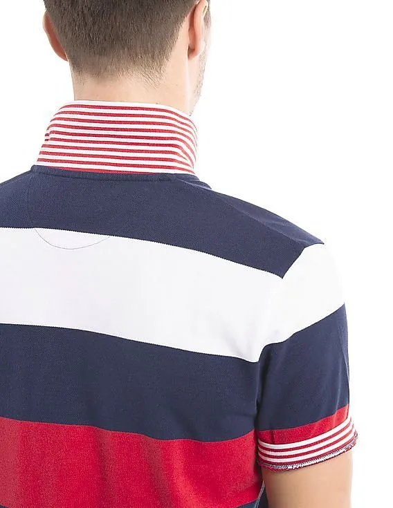 Gant Striped Pique Polo Shirt